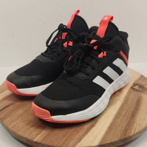 Adidas Kid's Ownthegame 2.0 Core Black/White/Turbo GZ3379 US 4.5 - Picture 6 of 10